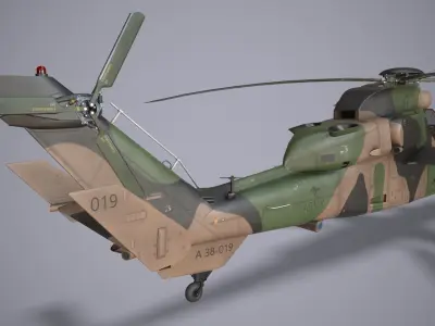 EC-665 Tiger ARH Australia Complex Animation Low-poly 3D model