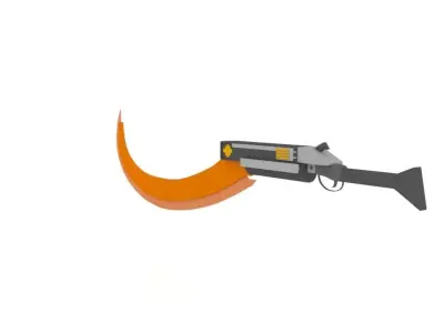 Khopesh Revolver Free 3D model