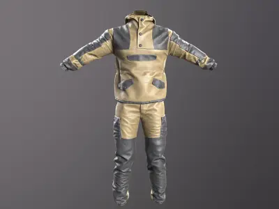 Gorka 4 BARS Male Clothing  Low-poly 3D model