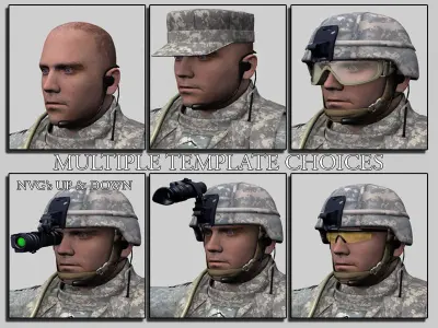 101st Airborne Soldier Pte Roberts 3D model