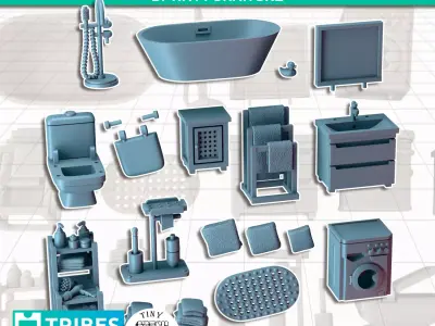 Modern Bathroom 3D print model