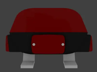 Generic Emergency Light Bar Low-poly 3D model