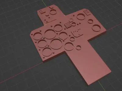 Mig-23UB Instrument Panel 3D print model