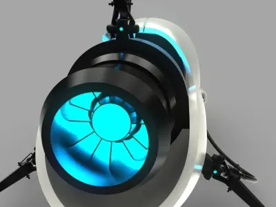 Portal Gun Free 3D model