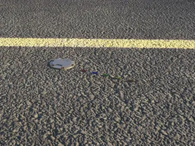 Runway Inset Lights  Low-poly 3D model