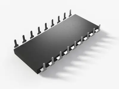 Classic Chip with 2K PBR Textures 3D model