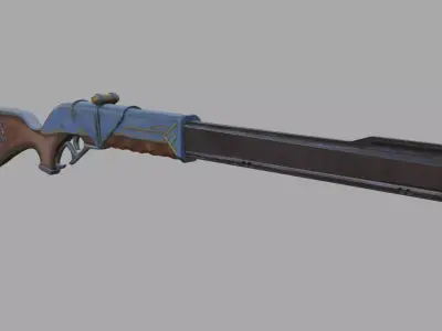 Caitlyn rifle from arcane Free 3D model