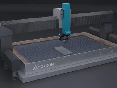 Water Jet Low-poly 3D model