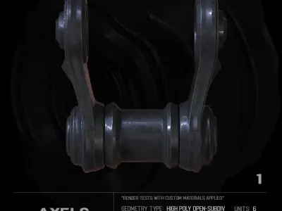 6 Axels SUBD Free 3D model