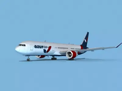 Boeing 767-400 Azur Air 3D model