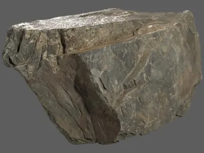 Scanned Cliff Rock 53 3D model