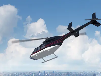 Helicopter Bell 206L-4 Long Ranger IV 3D model