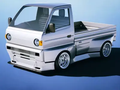 Suzuki Carry Kei Truck 1993 Free 3D model