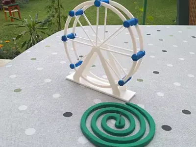 London eye mosquito coil holder 3D print model