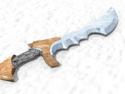 Shadow Blade 3D Model Low-poly 3D model