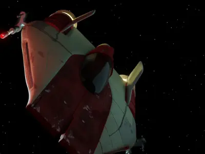 A-Wing Starfighter Free low-poly 3D model