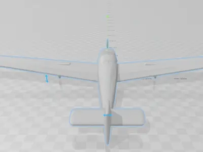 Scheibe SF-25 Falke plane model 3D print model