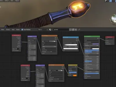 Sword 3D Model Free low-poly 3D model