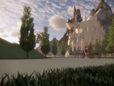 Fortress the world of Amazed Peoples 3D model