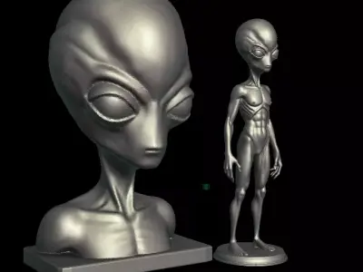 Alien from movie Intruders 3D print model