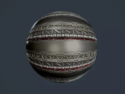 Sci-Fi Military Seamless PBR Texture 95 Texture