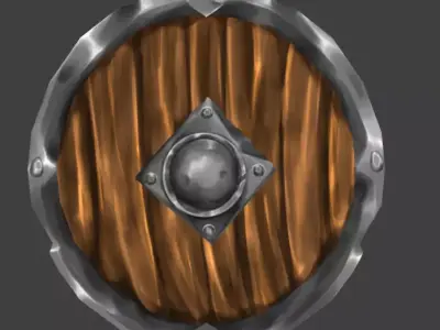  shield Low-poly 3D model buy