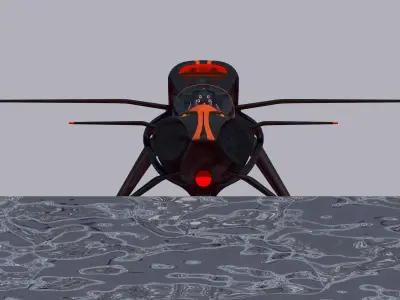 Horizon Tech Hydro High Speed Racer SR 01 Low-poly 3D model