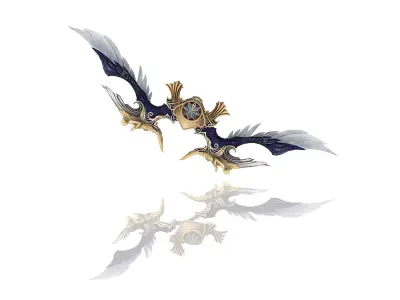 Regalia Bow Low-poly 3D model