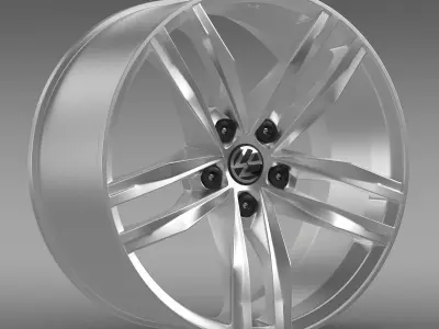 Volkswagen Golf TDI rim 3D model