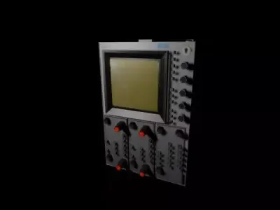 Soviet Oscilloscope C1-91 Free low-poly 3D model