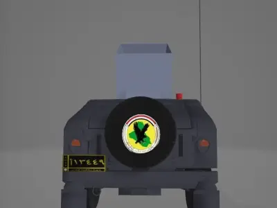 Hmmwv isof iraq M1151 A 3D model