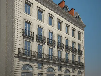 Old Building X 3D model