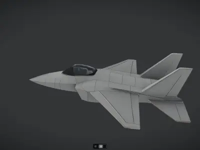 Spacecraft Jet aircraft plane 3dmodel 3 3D model