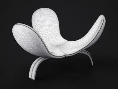Armchair Edra meditation pod Free 3D model