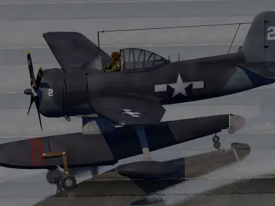 Curtiss SC-1 Seahawk 3D model