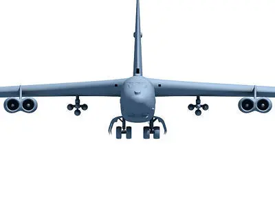 Not Textured B-52 3D model