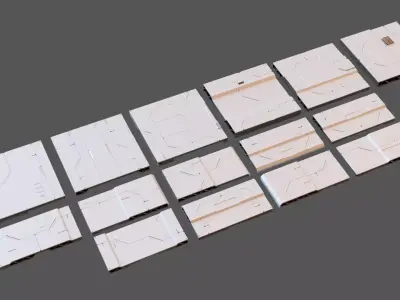 Sci-Fi Modular Panel Kitbash Set 3D model