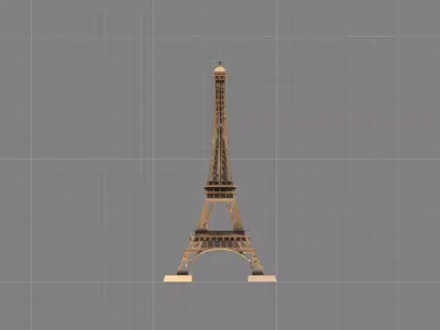 An Eiffel Tower 3d model 3D model