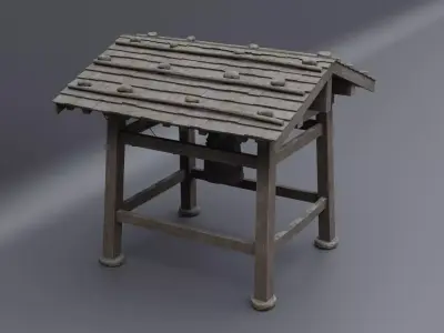 Japanese Bell Tower 3D model