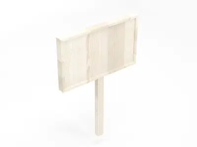 Market Sale sign 3d model Low-poly 3D model