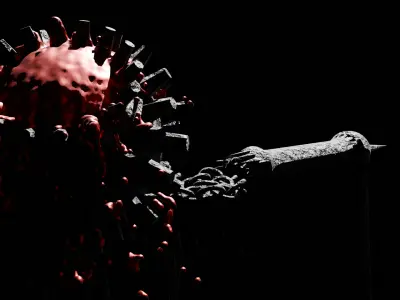 Flail Low-poly 3D model