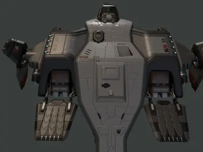 Phantom Aircraft Low-poly 3D model