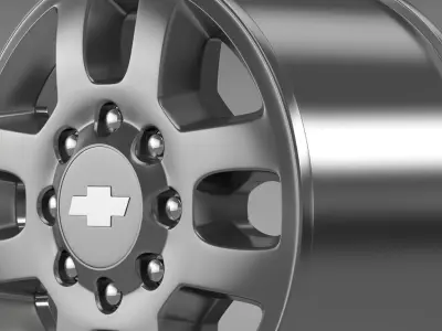 Chevrolet Silverado 3500HD 2012 rim 3D model