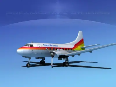 Martin 202 Ocean Airways 3D model