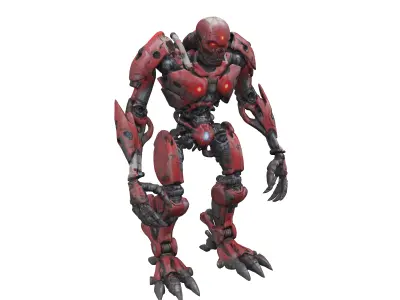 scifi undead robot cyborg ogre extremely detailed epic stance 3D model