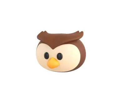 Prop160 Owl Head 3D model