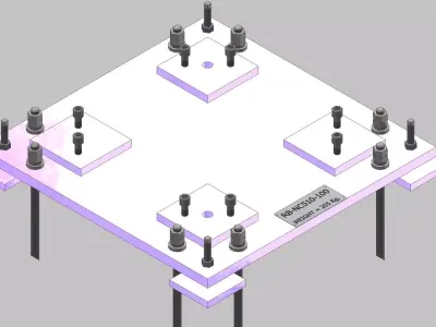 26391-Base for robot NACHI-NC510-Hight 100 3D model