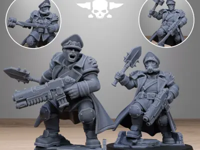 GrimGuard Lieutenant 3D print model