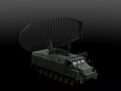 P-40 1S12 Radar Low-poly 3D model