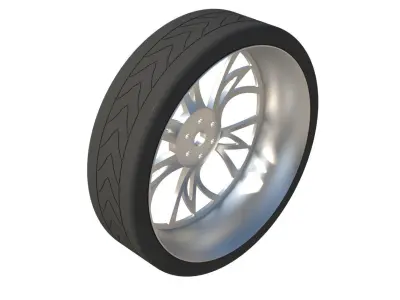 tire wheel 3D model